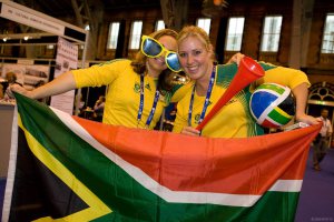 South African Cheerful Delegates